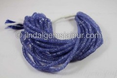 Tanzanite Faceted Tyre Beads